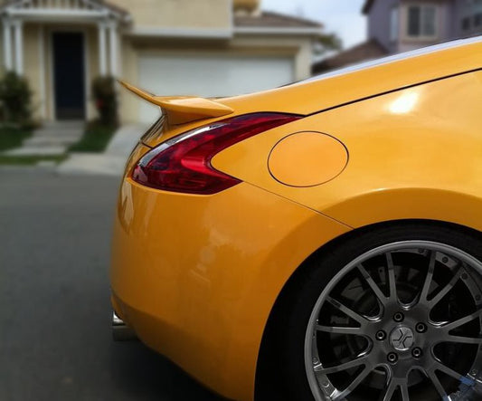 Nissan 370Z Sport Touring Base Fairlady Z Z34 Pre-Facelift 2009 2010 2011 & 370Z Sport Touring Base Fairlady Z Z34 Facelift 2012 2013 2014 2015 2016 2017 2018 2019 2020 & Nismo V1 2009 2010 2011 & Nismo V2 2012 2013 2014 2015 2016 2017 2018 2019 2020 with Aftermarket Parts - Rear Spoiler Carbon Fiber / FRP from EPR USA