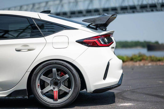 Honda Civic Type-R FL5 2023 2024 with Aftermarket Parts - V Type Style Rear Spoiler Carbon Fiber / FRP from EPR USA