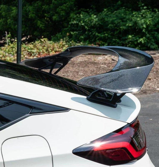 Honda Civic Type-R FL5 2023 2024 with Aftermarket Parts - V Type Style Rear Spoiler Carbon Fiber / FRP from EPR USA