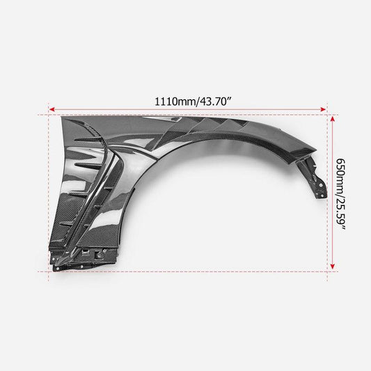 Subaru Toyota BRZ ZD8 2022 2023 2024 & GR86 ZN8 2022 2023 2024 with Aftermarket Parts - EPA1 Style Front Fender Carbon Fiber / FRP from EPR USA