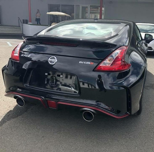 Nissan 370Z Sport Touring Base Fairlady Z Z34 Pre-Facelift 2009 2010 2011 & 370Z Sport Touring Base Fairlady Z Z34 Facelift 2012 2013 2014 2015 2016 2017 2018 2019 2020 & Nismo V1 2009 2010 2011 & Nismo V2 2012 2013 2014 2015 2016 2017 2018 2019 2020 with Aftermarket Parts - Nismo Conversion Style Rear Bumper Carbon Fiber / FRP from EPR USA