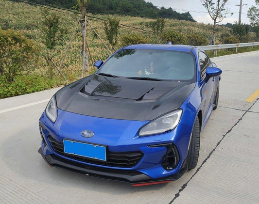 Subaru BRZ ZD8 2022 2023 2024 & Toyota GR86 ZN8 2022 2023 2024 with Aftermarket Parts - VRS Style Hood Carbon Fiber / FRP from EPR USA
