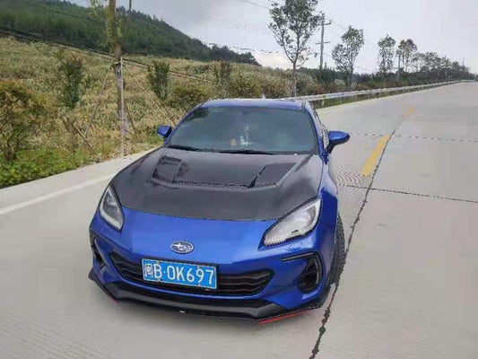 Subaru BRZ ZD8 2022 2023 2024 & Toyota GR86 ZN8 2022 2023 2024 with Aftermarket Parts - VRS Style Hood Carbon Fiber / FRP from EPR USA
