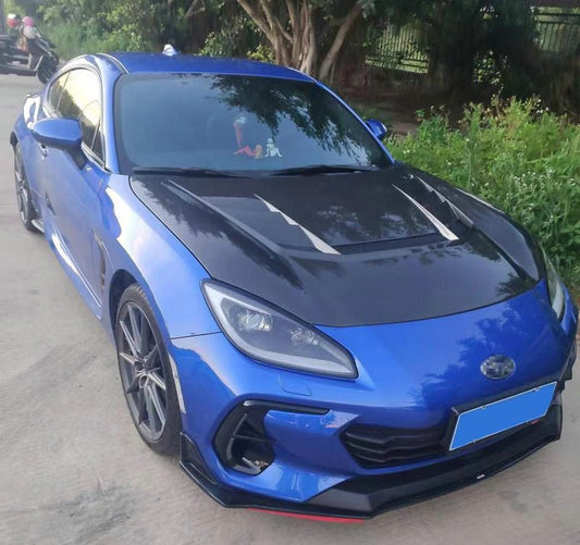 Subaru BRZ ZD8 2022 2023 2024 & Toyota GR86 ZN8 2022 2023 2024 with Aftermarket Parts - VRS Style Hood Carbon Fiber / FRP from EPR USA