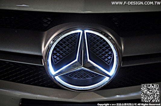 Future Design Car Led Emblem Badges Illuminated Star Front Car Light For Mercedes Benz A-Class C-Class CLA-Class - Performance SpeedShop