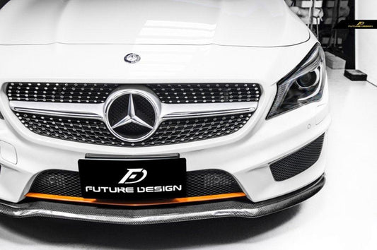 Future Design Carbon 2014-2016 C117 CLA-250 CLA-45 Carbon Fiber Front Lip Ver.6 - Performance SpeedShop