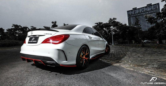 Future Design Carbon 2014-2019 C117 CLA-250 CLA-45 Carbon Fiber Rear Diffuser Side Valences - Performance SpeedShop