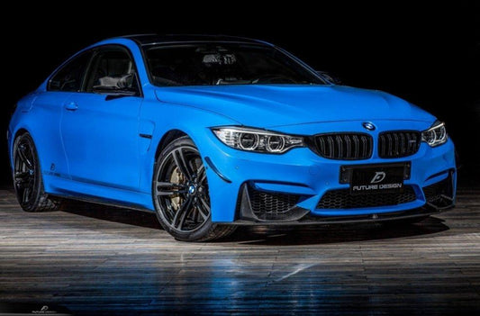Future Design Carbon Carbon Fiber Front Bumper Canards BMW F80 F82 F83 M3 M4 - Performance SpeedShop