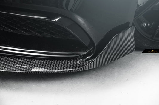 Future Design Carbon Carbon Fiber Front Lip Ver.3 W205 C63 C63S AMG Sedan Coupe 2015-2020 - Performance SpeedShop