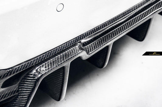 Future Design Carbon Carbon Fiber Rear Diffuser GT Style For BMW 5 Series G30 530i 540i 2017-ON - Performance SpeedShop