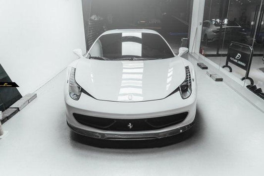 Future Design Carbon Ferrari 458 Carbon Fiber Front Lip Splitter - Performance SpeedShop