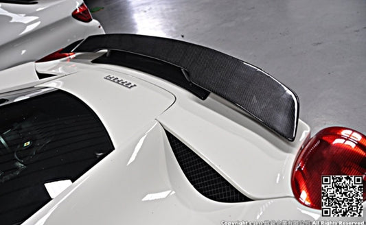 Future Design Carbon Ferrari 458 Carbon Fiber Rear Spoiler Wing - Performance SpeedShop
