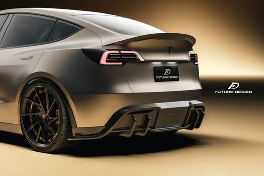 Future Design Carbon Fiber FD V2 REAR SPOILER for Tesla Model Y / Performance - Performance SpeedShop