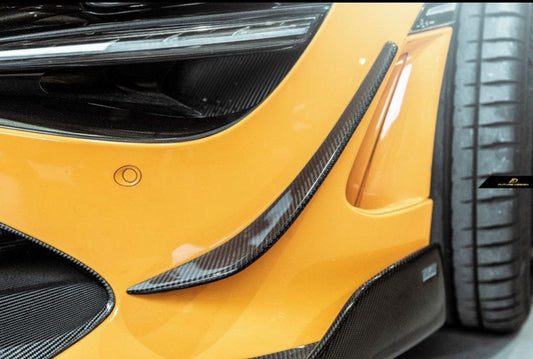 Future Design Carbon Fiber FRONT BUMPER CANARDS for McLaren 720S - Performance SpeedShop