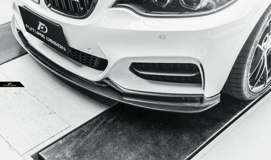 Future Design Carbon Fiber Front Lip 3D Style for BMW 2 Series F22 2014-2019 - Performance SpeedShop