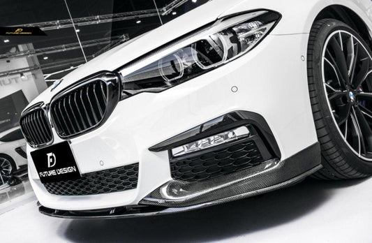 Future Design Carbon Fiber Front Lip M Performance Style For BMW 5 Series G30 530i 540i 2017-2020 Pre-facelift - Performance SpeedShop