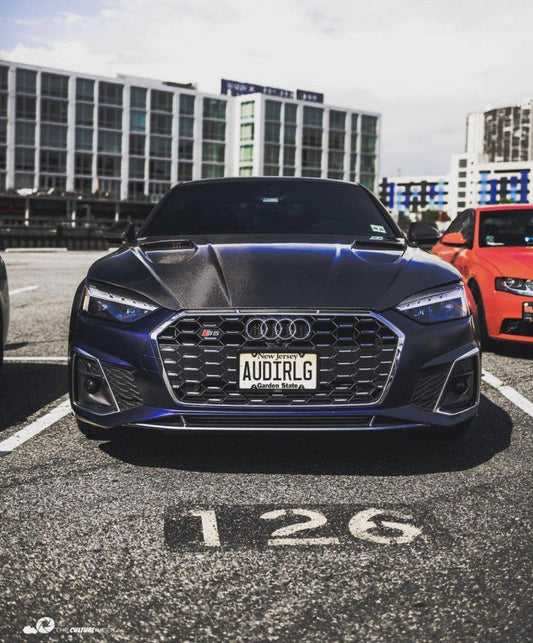 Audi RS5 S5 A5 B9 B9.5 2017-ON with Aftermarket Parts - V1 Hood Bonnet Carbon Fiber / FRP from Future Design Carbon