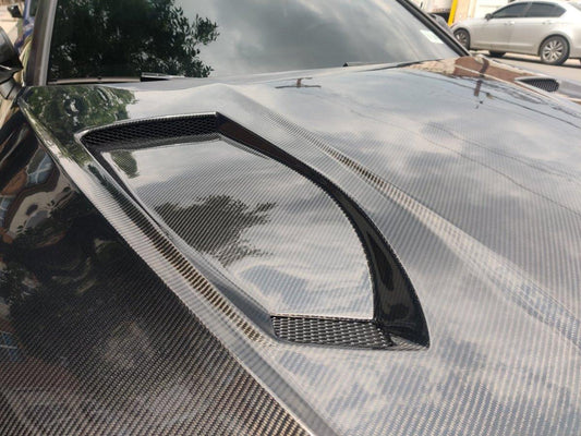Audi RS5 S5 A5 B9 B9.5 2017-ON with Aftermarket Parts - V1 Hood Bonnet Carbon Fiber / FRP from Future Design Carbon
