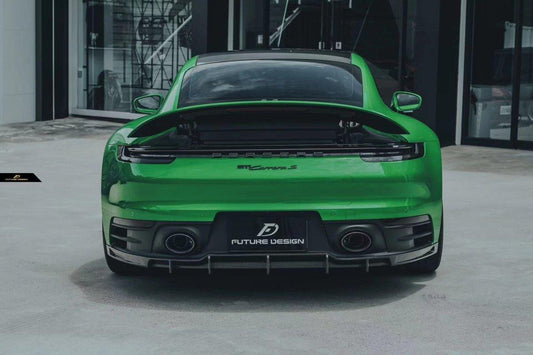 Future Design Carbon Fiber REAR DIFFUSER for Porsche 992 Carrera & 4 & S & 4S - Performance SpeedShop