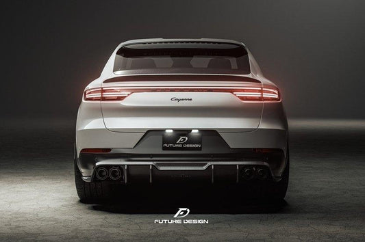 Future Design Carbon Fiber REAR DIFFUSER for Porsche Cayenne Coupe 9Y3 - Performance SpeedShop
