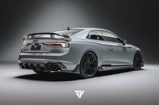 Future Design Carbon Fiber REAR DIFFUSER & REAR CANARDS - "Blaze kit" for Audi RS5 B9 2017-2019 - Performance SpeedShop