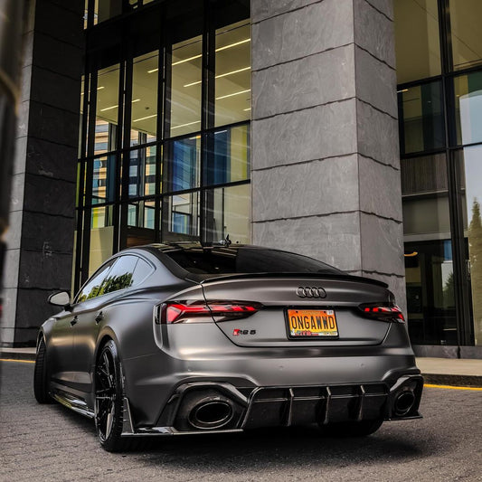 Future Design Carbon Fiber REAR DIFFUSER & REAR CANARDS - "Blaze kit" for Audi RS5 B9.5 2020-2022 - Performance SpeedShop
