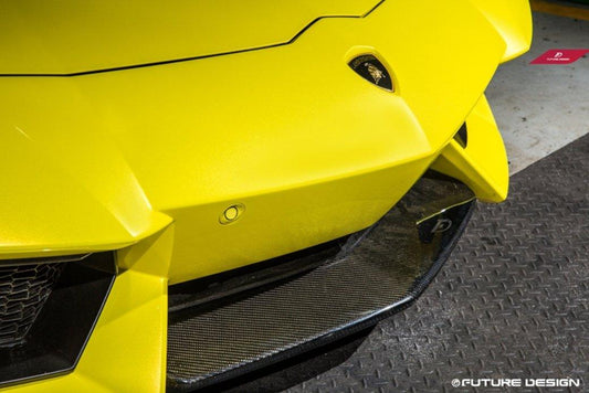 Future Design Carbon Lamborghini Aventador LP700 Carbon Fiber Front Lip Ver.1 - Performance SpeedShop