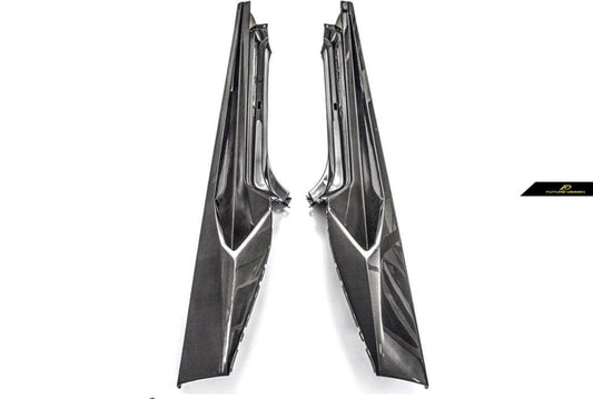Future Design Carbon Lamborghini Huracan LP580 LP610 Carbon Fiber Side Skirts Ver.2 - Performance SpeedShop
