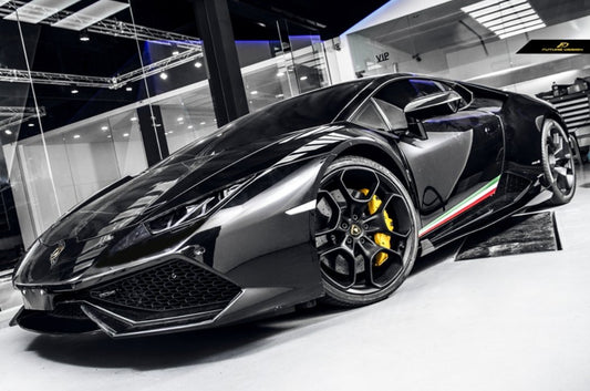 Future Design Carbon Lamborghini Huracan LP580 LP610 Carbon Fiber Side Skirts Ver.3 - Performance SpeedShop