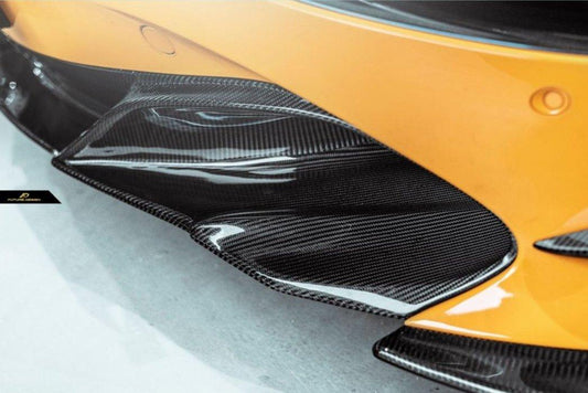 McLaren 720S 2018 2019 2020 2021 2022 2023 with Aftermarket Parts - Front Lip Replacement Carbon Fiber / FRP from Future Design