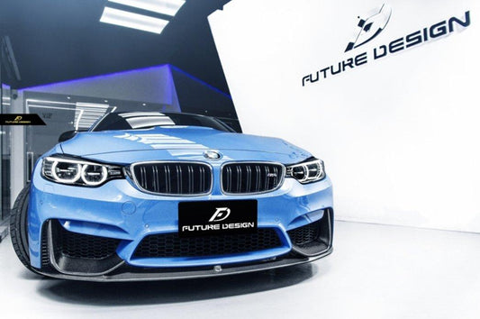 Future Design Carbon MP Style Carbon Fiber Front Lip for BMW F80 F82 F83 M3 M4 - Performance SpeedShop