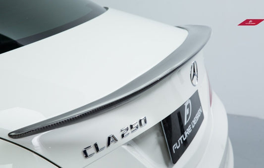 Future Design Carbon P Style Carbon Fiber Rear Spoiler for 2014-2019 C117 CLA45 CLA250 - Performance SpeedShop