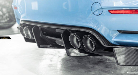 Future Design Carbon PSM Carbon Fiber Rear Diffuser ( 4 Pcs ) for BMW F80 F82 F83 M3 M4 - Performance SpeedShop