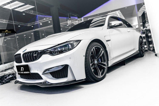 Future Design Carbon PSM Style Carbon Fiber Front Lip for BMW F80 F82 F83 M3 M4 - Performance SpeedShop