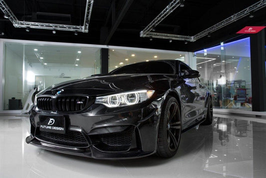 Future Design Carbon VRS Style Carbon Fiber Front Lip for BMW F80 F82 F83 M3 M4 - Performance SpeedShop