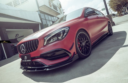 Future Design FD Carbon Fiber Front Lip for 2017-2019 C117 CLA250 CLA45 - Performance SpeedShop