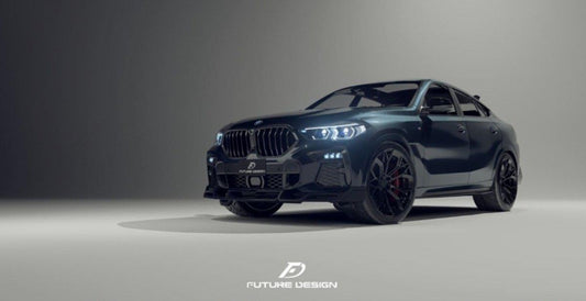 Future Design FD Carbon Fiber FRONT LIP for BMW X6 G06 2020-ON - Performance SpeedShop