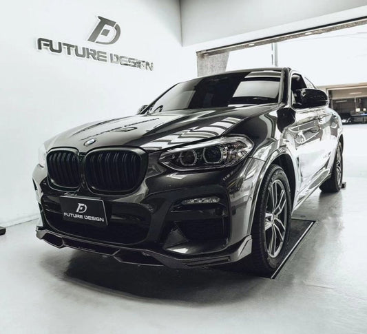 Future Design FD Carbon Fiber FRONT LIP SPLITTER for BMW X4 G02 2019-2021 M40i - Performance SpeedShop