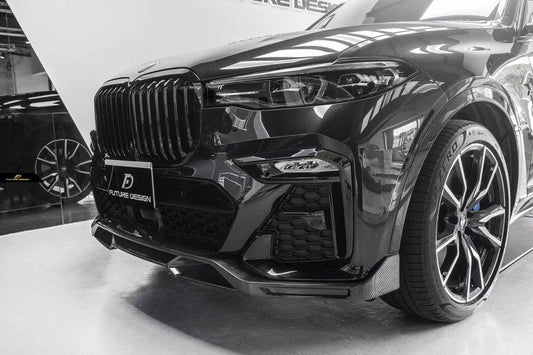 Future Design FD Carbon Fiber FRONT LIP SPLITTER for BMW X7 G07 2020-2022 - Performance SpeedShop