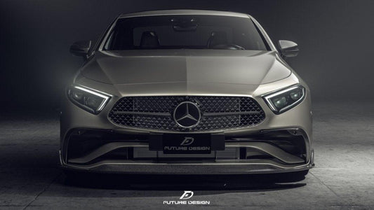 Future Design FD Carbon Fiber FRONT SPLITTER For CLS450 CLS53 W257 C257 2022-ON - Performance SpeedShop
