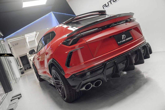 Future Design FD Carbon Fiber REAR BUMPER CANARDS FOR Lamborghini Urus - Performance SpeedShop