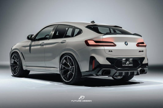 Future Design FD Carbon Fiber REAR DIFFUSER for BMW X4 G02 2022-ON Facelift FL M40i - Performance SpeedShop