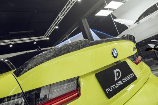 Future Design FD Carbon Fiber Rear Spoiler for BMW G20 / G21 3 Series & M3 G80 2019-ON - Performance SpeedShop