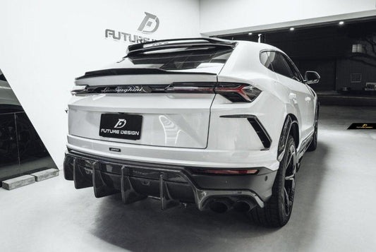 Future Design FD Carbon Fiber REAR TRUNK SPOILER V1 for Lamborghini Urus - Performance SpeedShop