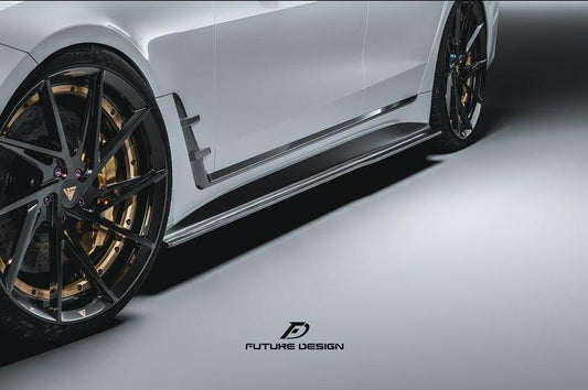 Future Design FD Carbon Fiber SIDE SKIRTS for BMW G26 I4 M50 / e Drive 40i 2022-ON - Performance SpeedShop