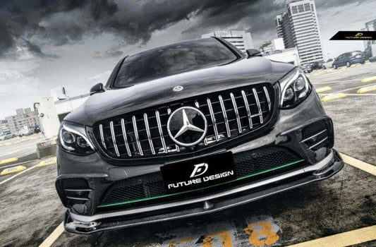 Future Design FD GT Carbon Fiber FRONT BUMPER CANARDS for Mercedes Benz GLC250 AMG / GLC300 AMG / GLC43 AMG W253 GLC & GLC Coupe 2016-2019 Pre-facelift - Performance SpeedShop