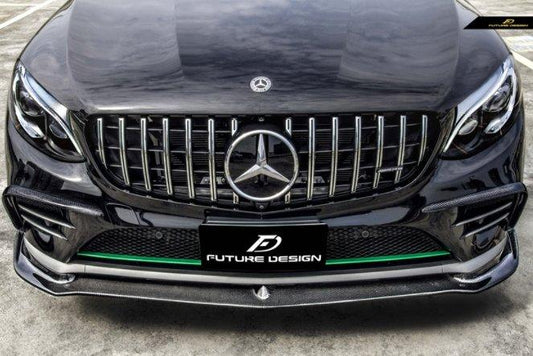 Future Design FD GT Carbon Fiber FRONT LIP for Mercedes Benz GLC250 AMG / GLC300 AMG / GLC43 AMG W253 GLC & GLC Coupe 2016-2019 Pre-facelift - Performance SpeedShop
