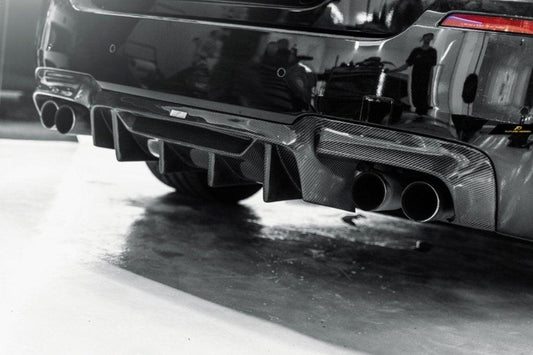 Future Design FD GT Carbon Fiber Rear Diffuser for BMW M5 & 5 series F10 F11 F18 520 528 535 with M-Package - Performance SpeedShop