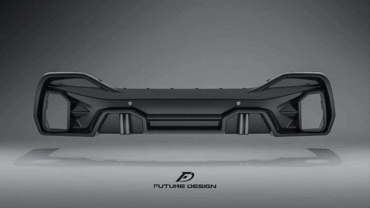 Future Design FD GT Carbon Fiber REAR DIFFUSER for BMW X6 G06 2020-ON - Performance SpeedShop
