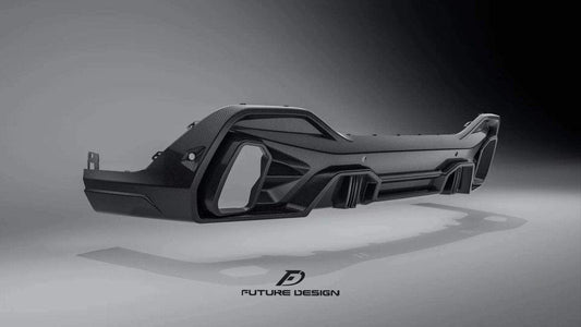 Future Design FD GT Carbon Fiber REAR DIFFUSER for BMW X6 G06 2020-ON - Performance SpeedShop